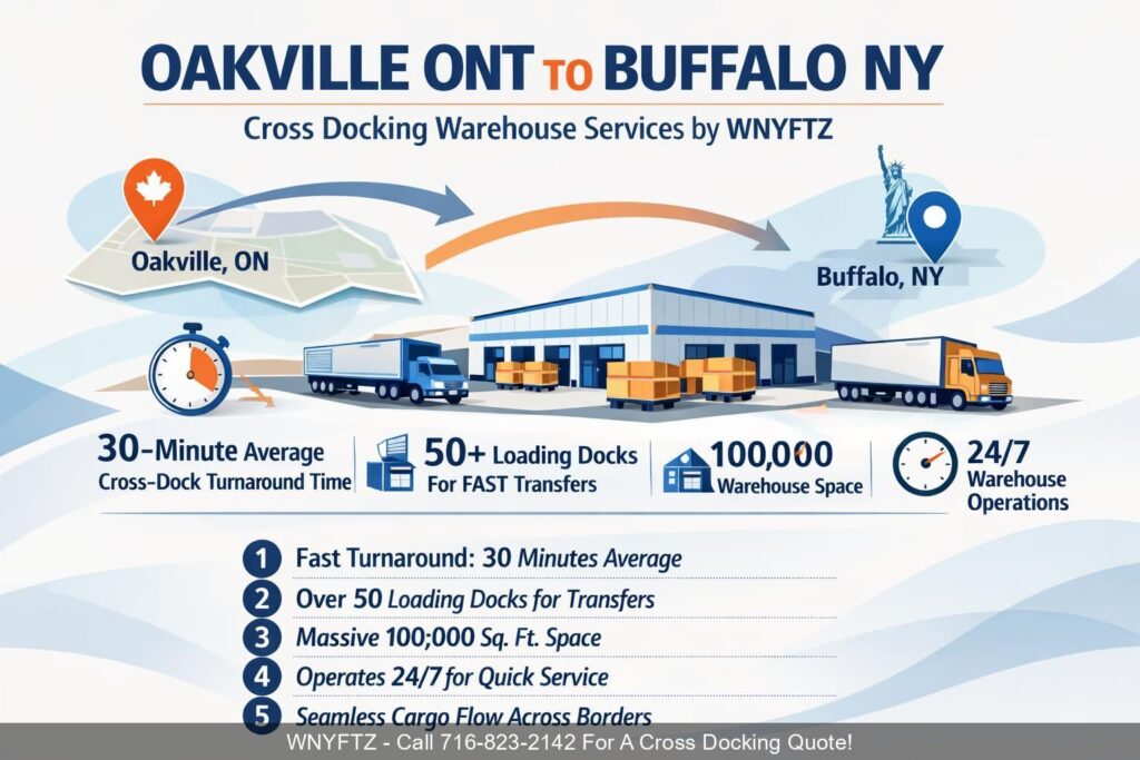 OAKVILLE ONT TO BUFFALO NY - Cross Docking Warehouse Services by WNYFTZ