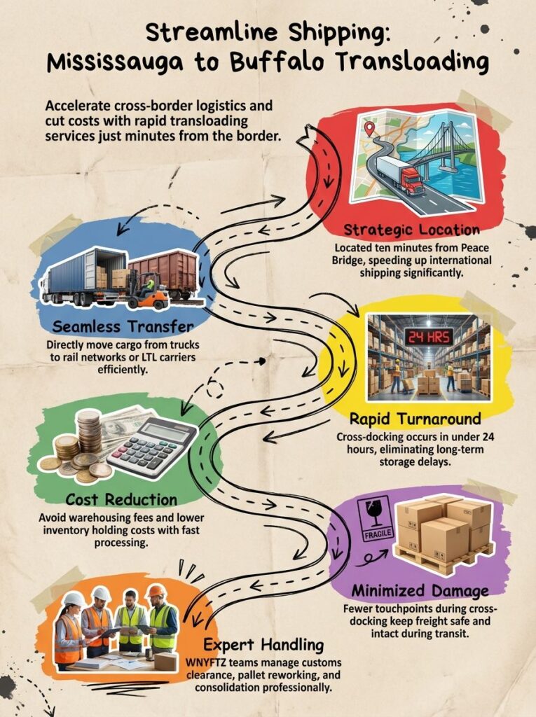 Transloading Services via Buffalo NY From MISSISSAUGA, ONT by WNYFTZ 716-823-2142