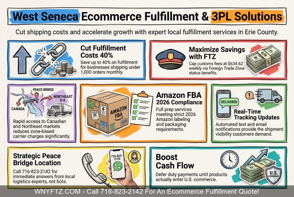WEST SENECA NY Ecommerce Fulfillment & 3PL Services 716-823-2142