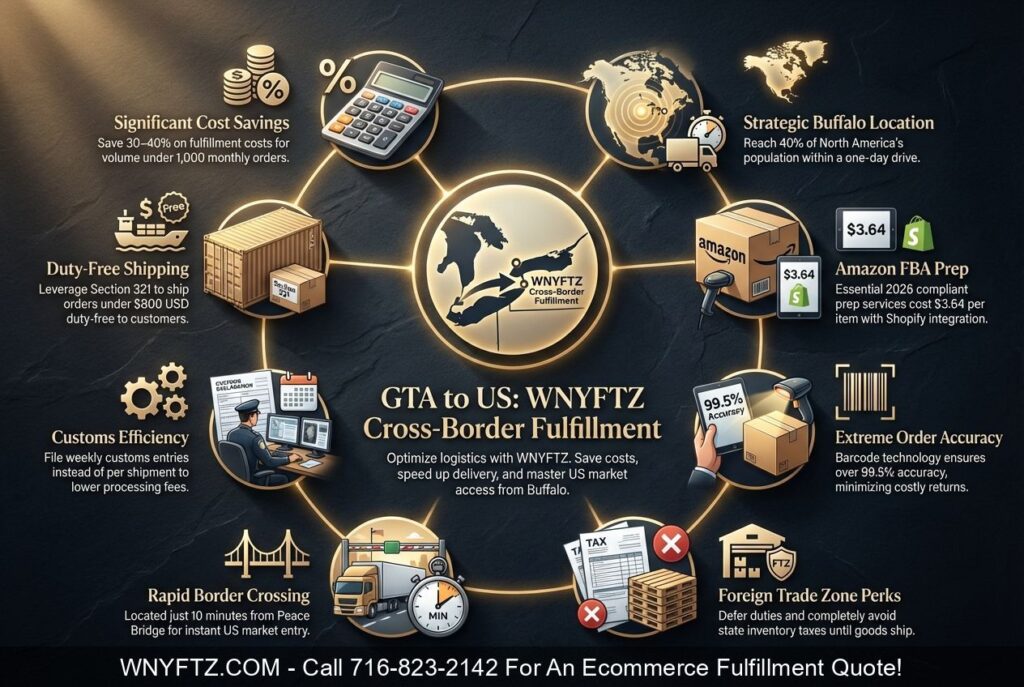 Ecommerce Fulfillment & 3PL Services For the GREATER TORONTO AREA, ONT - Call 716-823-2142