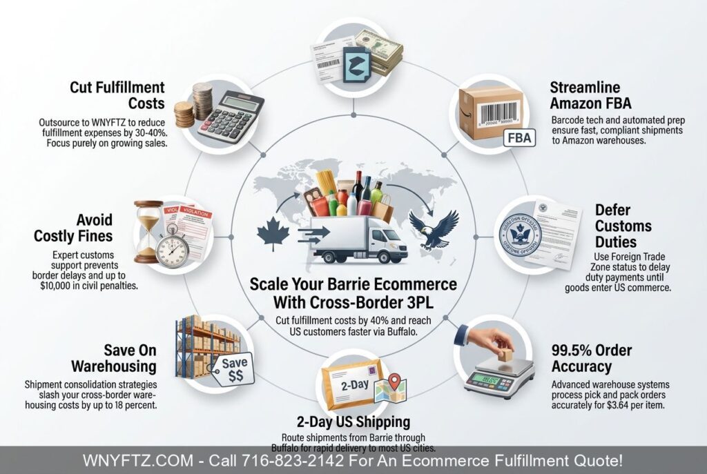 BARRIE ONT - Ecommerce Fulfillment & 3PL Services - Call 716-823-2142