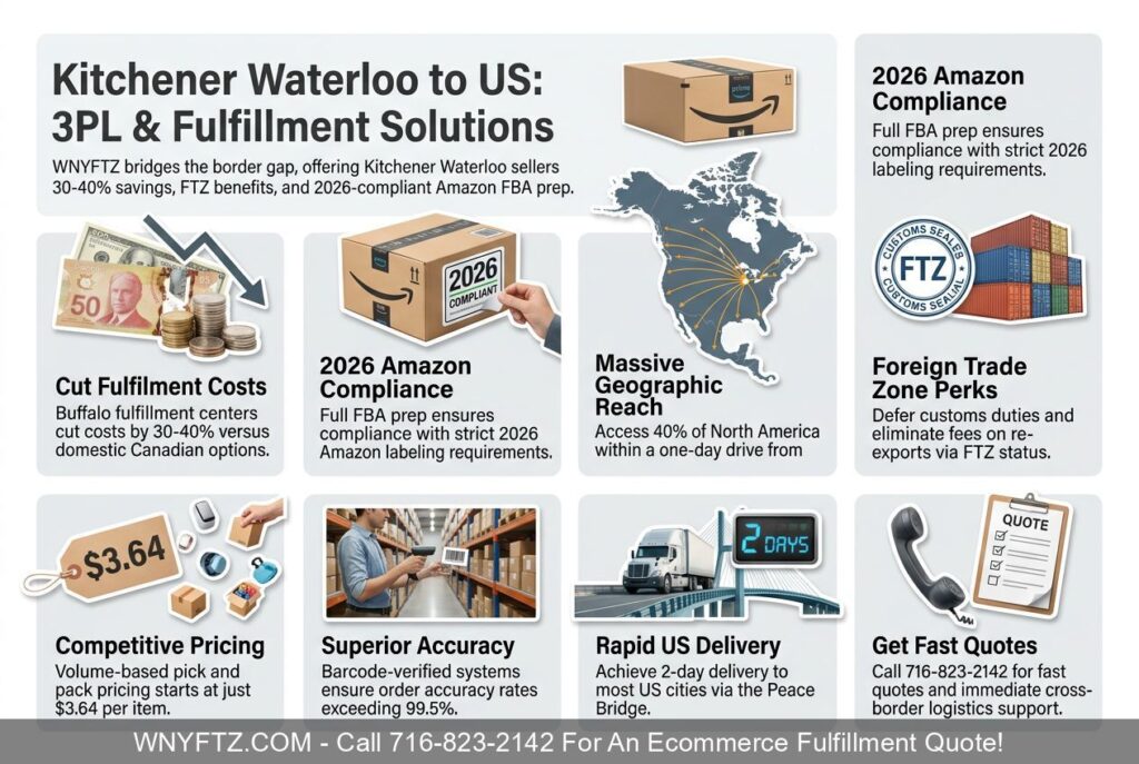 KITCHENER WATERLOO, ONT - Ecommerce Fulfillment & 3PL Services - Call 716-823-2142