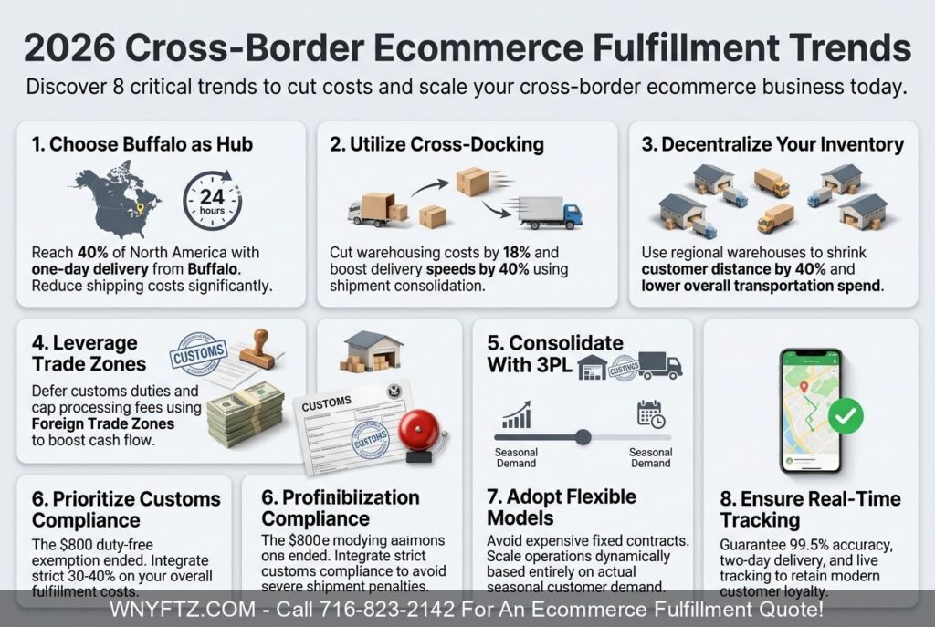 BRAMPTON ONT Cross Border Ecommerce Fulfillment & 3PL Services Trend Report 2026 - Call 716-823-2142