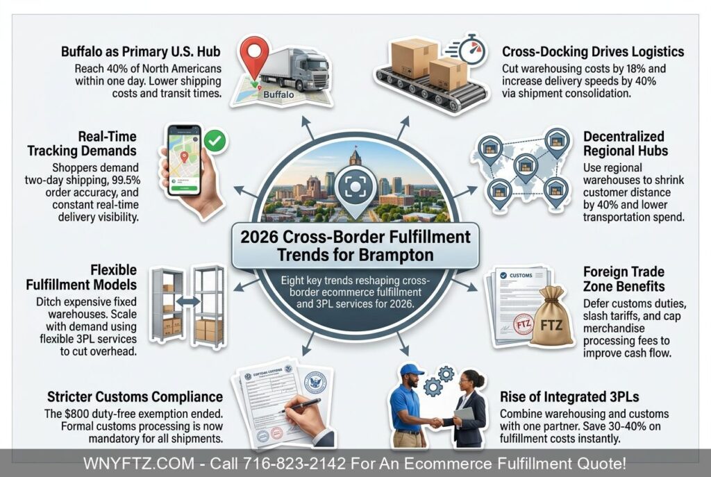 BRAMPTON ONT Cross Border Ecommerce Fulfillment & 3PL Services Trend Report 2026 - Call 716-823-2142