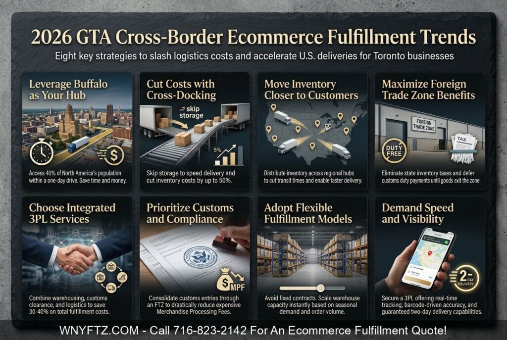 Greater Toronto Area Cross Border Ecommerce Fulfillment & 3PL Services Trend Report 2026 - Call 716-823-2142