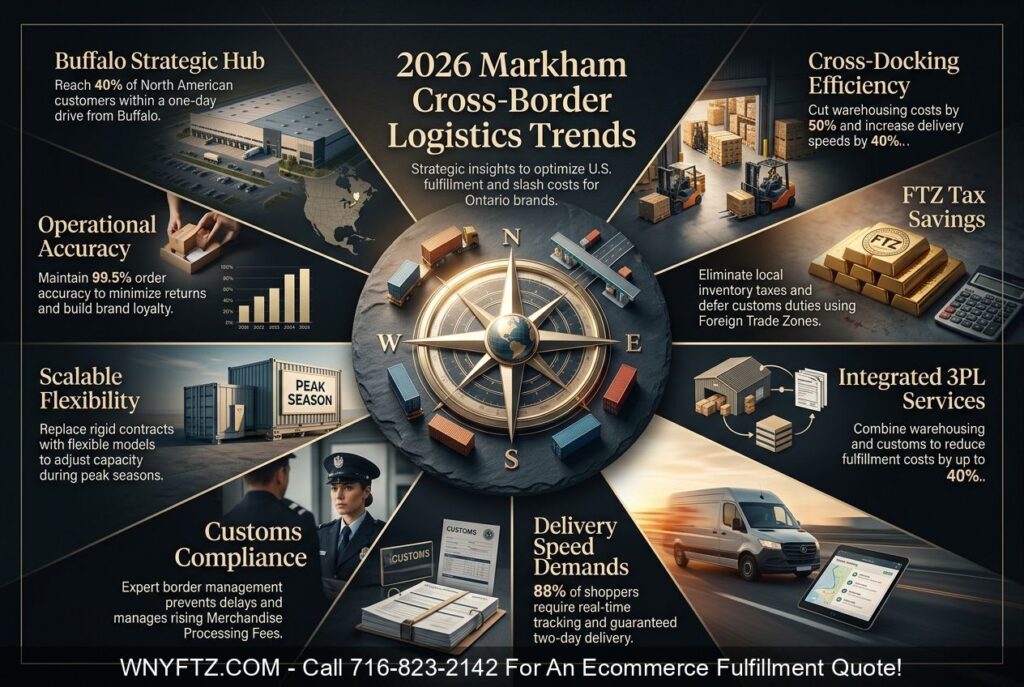 MARKHAM ONT Cross Border Ecommerce Fulfillment & 3PL Services Trend Report 2026 - Call 716-823-2142