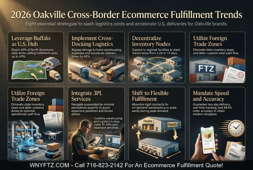 OAKVILLE ONT Cross Border Ecommerce Fulfillment & 3PL Services Trend Report 2026 - Call 716-823-2142
