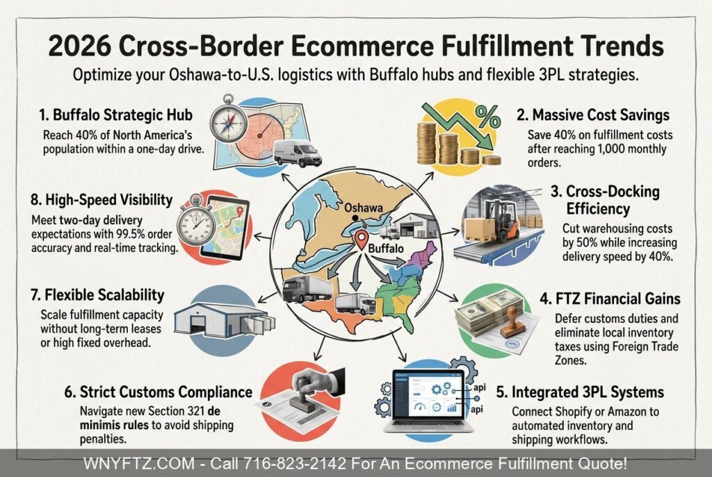 OSHAWA ONT Cross Border Ecommerce Fulfillment & 3PL Services Trend Report 2026 - Call 716-823-2142