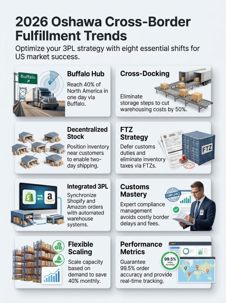 OSHAWA ONT Cross Border Ecommerce Fulfillment & 3PL Services Trend Report 2026 - Call 716-823-2142