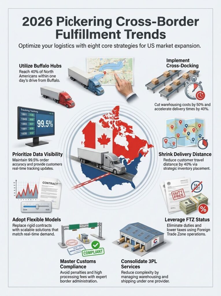 PICKERING ONT Cross Border Ecommerce Fulfillment & 3PL Services Trend Report 2026 - Call 716-823-2142