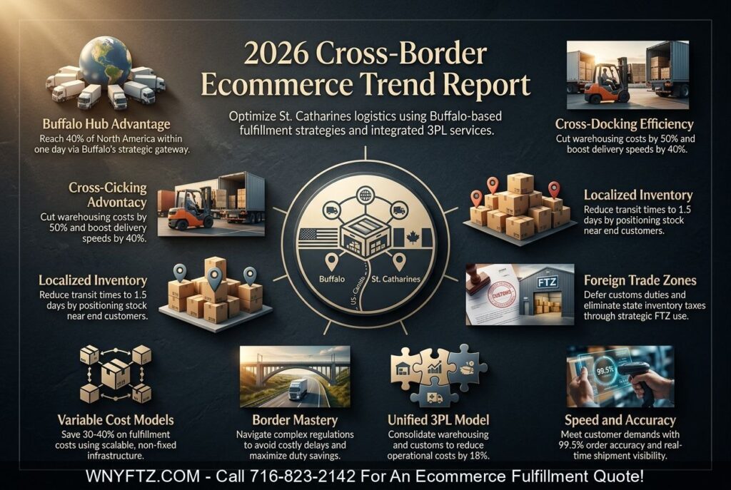 ST. CATHARINES ONT Cross Border Ecommerce Fulfillment & 3PL Services Trend Report 2026 - Call 716-823-2142