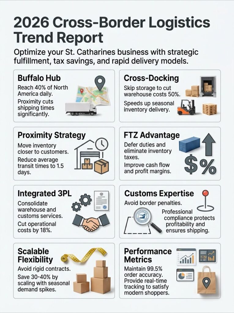 ST. CATHARINES ONT Cross Border Ecommerce Fulfillment & 3PL Services Trend Report 2026 - Call 716-823-2142