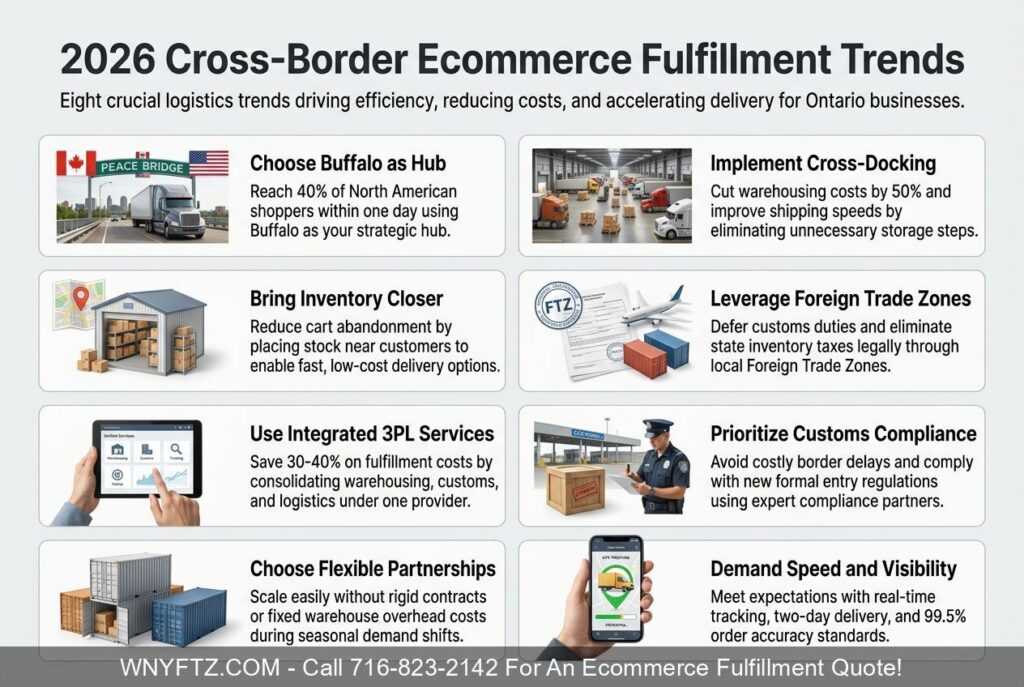 AJAX ONT Cross Border Ecommerce Fulfillment & 3PL Services Trend Report - Call 716-823-2142