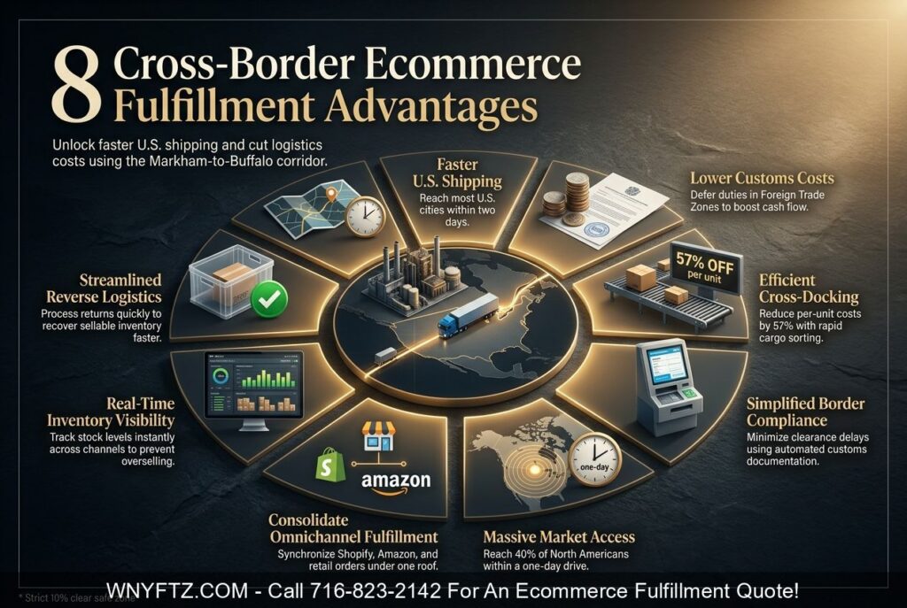 8 Advantages of Cross Border Ecommerce Fulfillment Between MARKHAM ONT And Buffalo NY