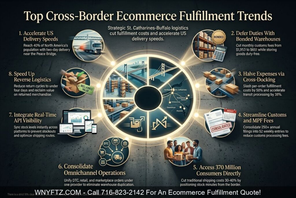 Top 8 Trends of Cross Border Ecommerce Fulfillment Between ST. CATHARINES ONT And Buffalo NY